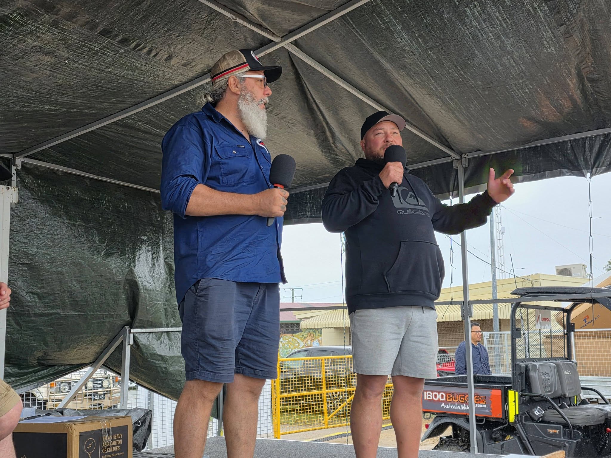 Microphones on stage at CLECS